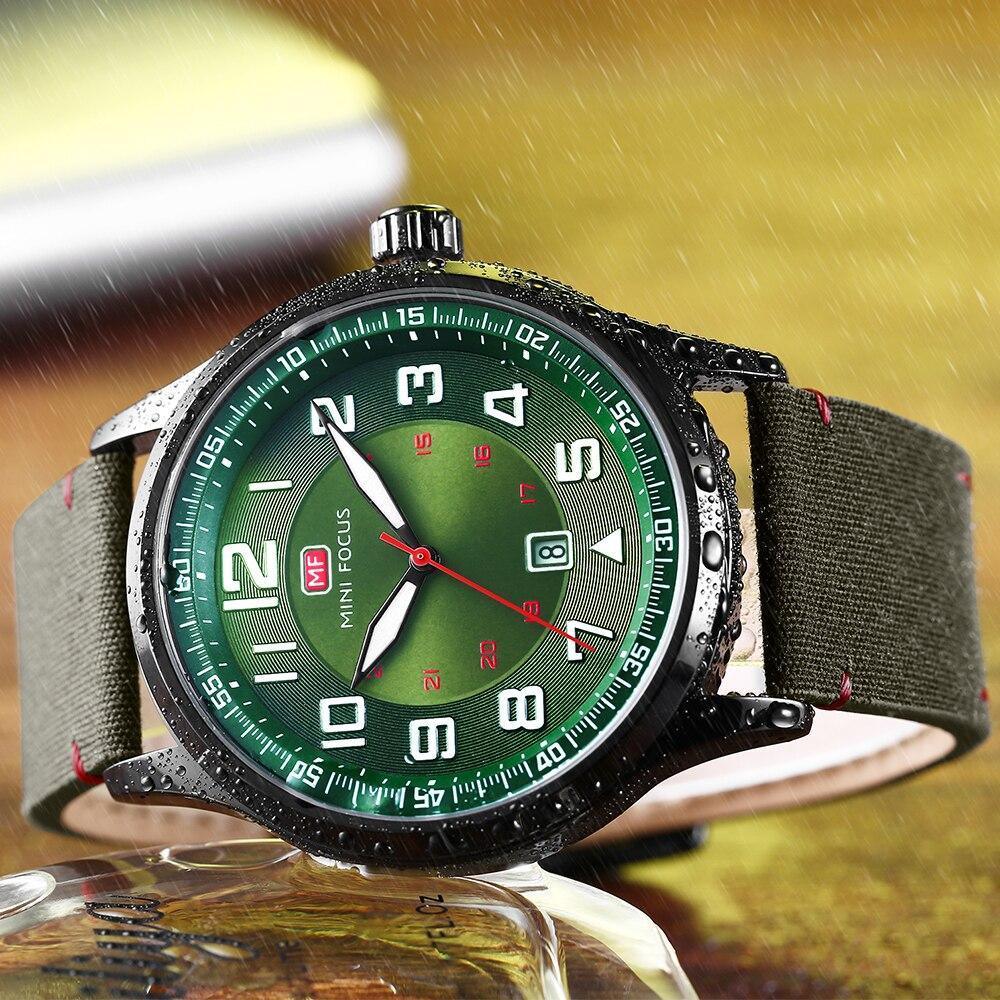 Casual Sport Mens Watch Luxury Green Round Design Waterproof Analog Quartz Classic Fashion Wrist Watch Stevvex