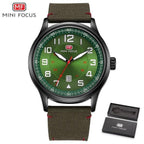 Casual Sport Mens Watch Luxury Green Round Design Waterproof Analog Quartz Classic Fashion Wrist Watch Stevvex