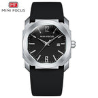 Classic Sport Men's Watch Fashion Round Waterprof Quartz Wrist Watch Elegant Silicone Strap Stylish Design