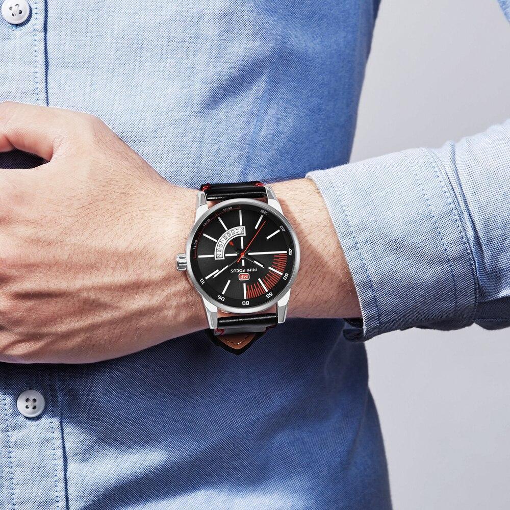Elegant Black Quartz Men's Watch Fashion Leather Strap Luxury Calendar Design Luminous Analog Unique Design Wristwatches Stevvex