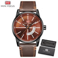 Elegant Black Quartz Men's Watch Fashion Leather Strap Luxury Calendar Design Luminous Analog Unique Design Wristwatches Stevvex