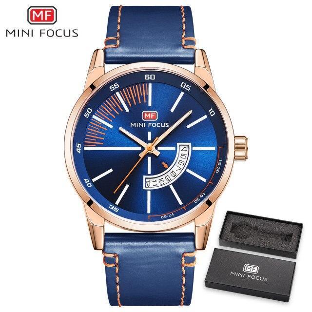 Elegant Black Quartz Men's Watch Fashion Leather Strap Luxury Calendar Design Luminous Analog Unique Design Wristwatches Stevvex