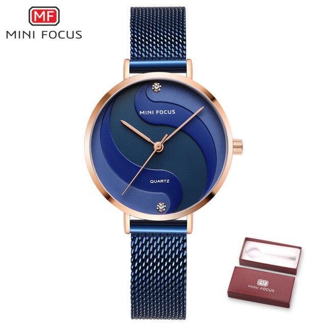 Ultra Thin Rose Gold Women Watches Fashion Analog Quartz Waterproof Wristwatches Elegant Round Design For Women Stevvex