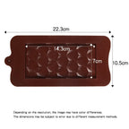New Silicone Chocolate Mold Triangular Baking Tools Non-Stick Silicone Cake Mould Jelly Candy 3D Molds Kitchen Accessories Break Apart Chocolate Molds Silicone Deep Candy Bar Molds Silicone Shapes Stevvex