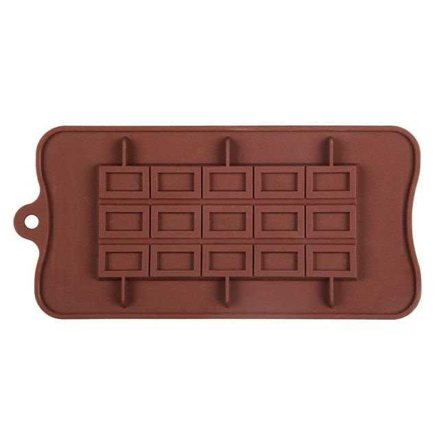 New Silicone Chocolate Mold Triangular Baking Tools Non-Stick Silicone Cake Mould Jelly Candy 3D Molds Kitchen Accessories Break Apart Chocolate Molds Silicone Deep Candy Bar Molds Silicone Shapes Stevvex