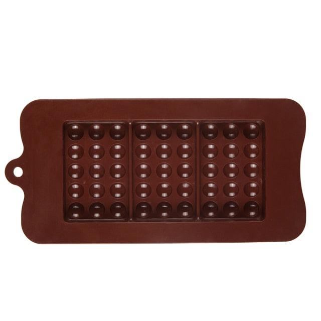 New Silicone Chocolate Mold Triangular Baking Tools Non-Stick Silicone Cake Mould Jelly Candy 3D Molds Kitchen Accessories Break Apart Chocolate Molds Silicone Deep Candy Bar Molds Silicone Shapes Stevvex