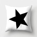 Black White Geometric Cushion Cover Pillowcase Sofa Cushions Decorative Pillow Covers Stripe Pattern Throw Pillow Case Daily Decorations Sofa Throw Pillow Case Cushion Covers Pillowcase Polyester Home Decor Pillow Cases 45x45CM Stevvex
