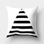 Black White Geometric Cushion Cover Pillowcase Sofa Cushions Decorative Pillow Covers Stripe Pattern Throw Pillow Case Daily Decorations Sofa Throw Pillow Case Cushion Covers Pillowcase Polyester Home Decor Pillow Cases 45x45CM Stevvex