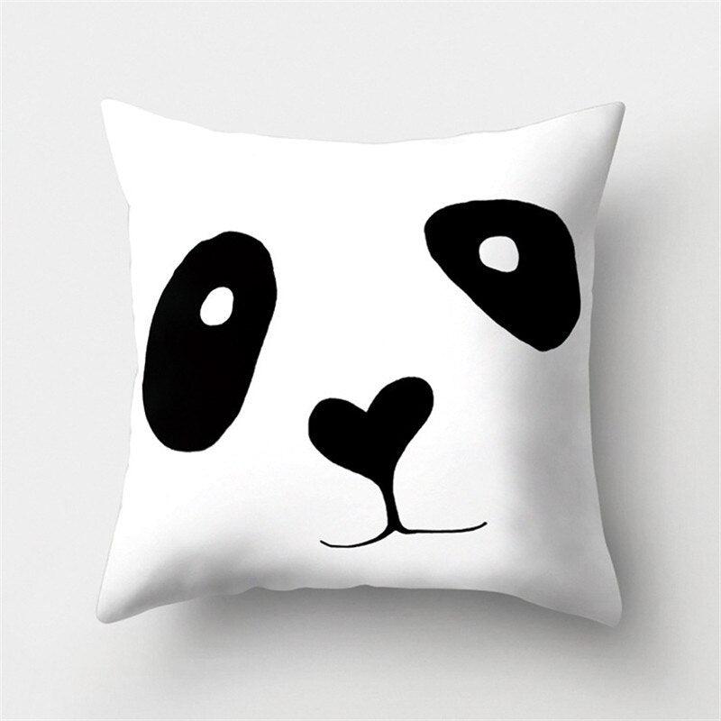Black White Geometric Cushion Cover Pillowcase Sofa Cushions Decorative Pillow Covers Stripe Pattern Throw Pillow Case Daily Decorations Sofa Throw Pillow Case Cushion Covers Pillowcase Polyester Home Decor Pillow Cases 45x45CM Stevvex