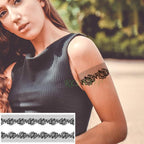 57 Sheets Temporary Tattoo Stickers Set Waterproof Temporary Tattoo Waist Arm Modern Stylish Big Black Tattoos For Womens Mens Stevvex
