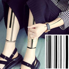 57 Sheets Temporary Tattoo Stickers Set Waterproof Temporary Tattoo Waist Arm Modern Stylish Big Black Tattoos For Womens Mens Stevvex