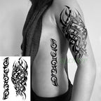 57 Sheets Temporary Tattoo Stickers Set Waterproof Temporary Tattoo Waist Arm Modern Stylish Big Black Tattoos For Womens Mens Stevvex