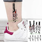57 Sheets Temporary Tattoo Stickers Set Waterproof Temporary Tattoo Waist Arm Modern Stylish Big Black Tattoos For Womens Mens Stevvex