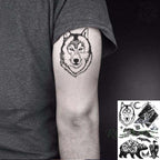 57 Sheets Temporary Tattoo Stickers Set Waterproof Temporary Tattoo Waist Arm Modern Stylish Big Black Tattoos For Womens Mens Stevvex