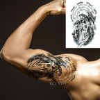 57 Sheets Temporary Tattoo Stickers Set Waterproof Temporary Tattoo Waist Arm Modern Stylish Big Black Tattoos For Womens Mens Stevvex