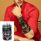 57 Sheets Temporary Tattoo Stickers Set Waterproof Temporary Tattoo Waist Arm Modern Stylish Big Black Tattoos For Womens Mens Stevvex
