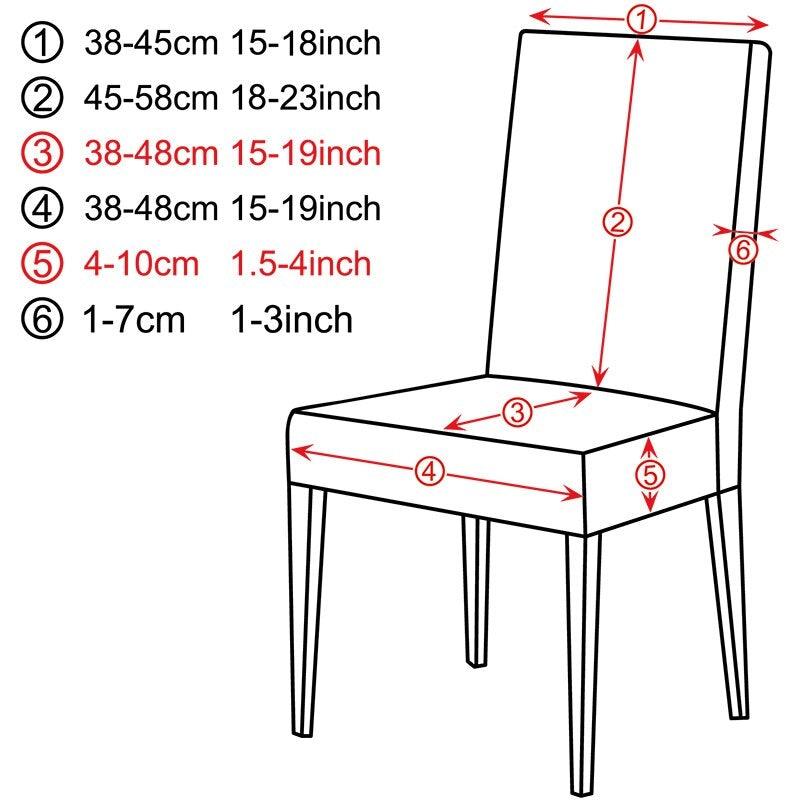 Printed Polyester Fabric Chair Cover Washable Chair Covers Seat Slipcovers Stretch Dining Seat Case For Home Stretch Removable Washable Dining Room Chair Protector Slipcovers/Home Decor Dining Room Seat Cover Multiple Styles Stevvex