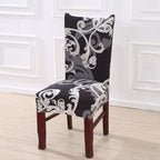 Printed Polyester Fabric Chair Cover Washable Chair Covers Seat Slipcovers Stretch Dining Seat Case For Home Stretch Removable Washable Dining Room Chair Protector Slipcovers/Home Decor Dining Room Seat Cover Multiple Styles Stevvex
