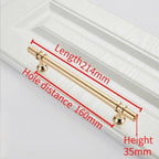 Aluminum Alloy Black Gold Door Handle Wardrobe Kitchen Cabinet Drawer Solid Handle Furniture Handle European Modern Hardware Modern Furniture Cupboard Door Drawer Handles Stevvex