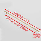 Aluminum Alloy Black Gold Door Handle Wardrobe Kitchen Cabinet Drawer Solid Handle Furniture Handle European Modern Hardware Modern Furniture Cupboard Door Drawer Handles Stevvex