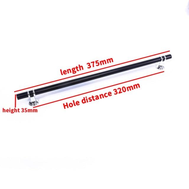 Aluminum Alloy Black Gold Door Handle Wardrobe Kitchen Cabinet Drawer Solid Handle Furniture Handle European Modern Hardware Modern Furniture Cupboard Door Drawer Handles Stevvex