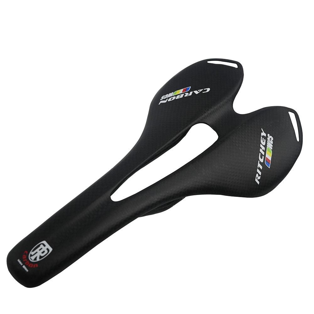Mountain Saddle Full Carbon Fiber Bike Saddle Road Bike Seat Cushion Bicycle Seat Cushion Road Bike Saddle Lightweight Carbon Fiber Bike Saddle Comfortable Road Bike Seat Bicycle Accessories For Men Women Pneumatic Cycling Saddle Stevvex