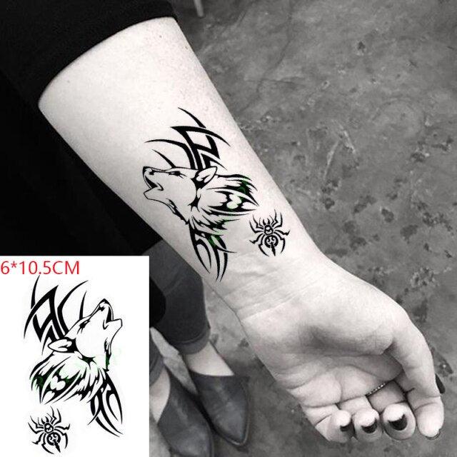 Black Waterproof Temporary Bird Tattoo Sticker Arm Leg Wrist Modern Small Tattoo For Womens And Kids Stevvex