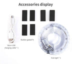 Smart LED Bicycle Wheel Light Bike Front Tail Hub Spoke Lamp Rechargeable Kids Balance Bike Light Colorful Bicycle Hub Light With Optical Design Vibration Sensor USB Rechargeable Waterproof Good Bike Gift For Teenagers Stevvex