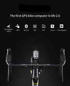 Bike Wireless Stopwatch GPS Bicycle Computer IPX6 Waterproof Cycling Speedometer With ANT+ Bluetooth Bike Speedometer and Odometer Rechargeable Cycling Computer MTB Tracker With LCD Automatic Backlight Display Stevvex