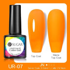 Fluorescent Gel Nail Polish Yellow Green High Quality Colors UV Strong Matte Effect Luxury Design For Girls and Women Stevvex