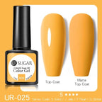 Fluorescent Gel Nail Polish Yellow Green High Quality Colors UV Strong Matte Effect Luxury Design For Girls and Women Stevvex