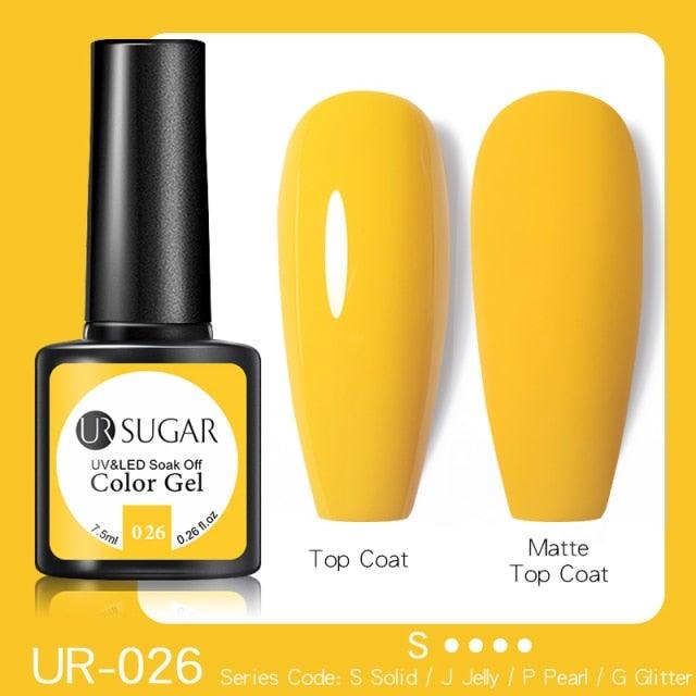 Fluorescent Gel Nail Polish Yellow Green High Quality Colors UV Strong Matte Effect Luxury Design For Girls and Women Stevvex