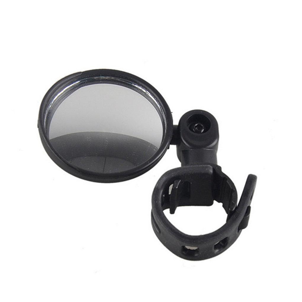 Round Universal Bicycle Rearview Mirror Handlebar Adjustable Rotate Wide-Angle Convex Mirror 360 Rotatable Handlebar Bike Rearview Mirrors Acrylic Shockproof Convex Mirror For Bike Handlebar Stevvex