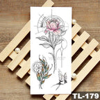Womans Rose Flower Waterproof Temporary Tattoo Sticker For Arm Body Gorgeous Girls Tattoos
