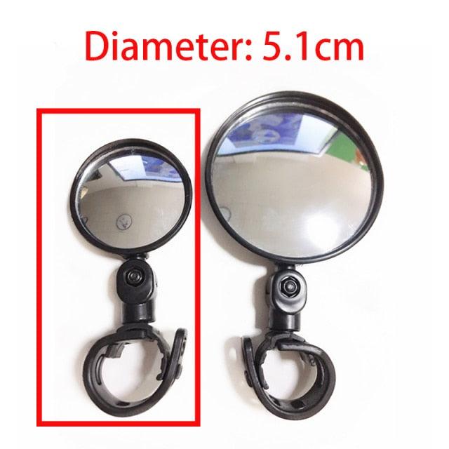Universal Bike Mirror Rotate Wide Angle Bicycle Rearview Mirror Handlebar Back Sight Reflector Road Bike Safe Rearview Mirror Bicycle Wide Angle Rear View Safe Mirrors Adjustable Rotatable Design Stevvex