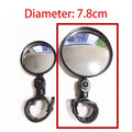 Universal Bike Mirror Rotate Wide Angle Bicycle Rearview Mirror Handlebar Back Sight Reflector Road Bike Safe Rearview Mirror Bicycle Wide Angle Rear View Safe Mirrors Adjustable Rotatable Design Stevvex