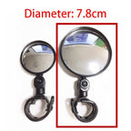 Universal Bike Mirror Rotate Wide Angle Bicycle Rearview Mirror Handlebar Back Sight Reflector Road Bike Safe Rearview Mirror Bicycle Wide Angle Rear View Safe Mirrors Adjustable Rotatable Design Stevvex