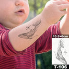 New Waterproof Temporary Tattoo Sticker Deer Animal Flash Tatoo Black Line Body Art Small Decorative Design For Womens Boys