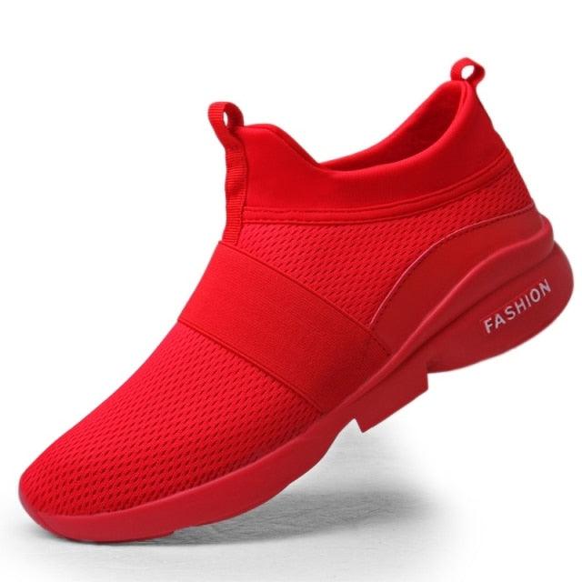 Mens Red Sneakers Flats Sport Footwear Couple Sneakers New Fashion Lovers Casual Lightweight Jogging Breathable Tennis Sport Shoes For Workout OutdoorWalking Stevvex
