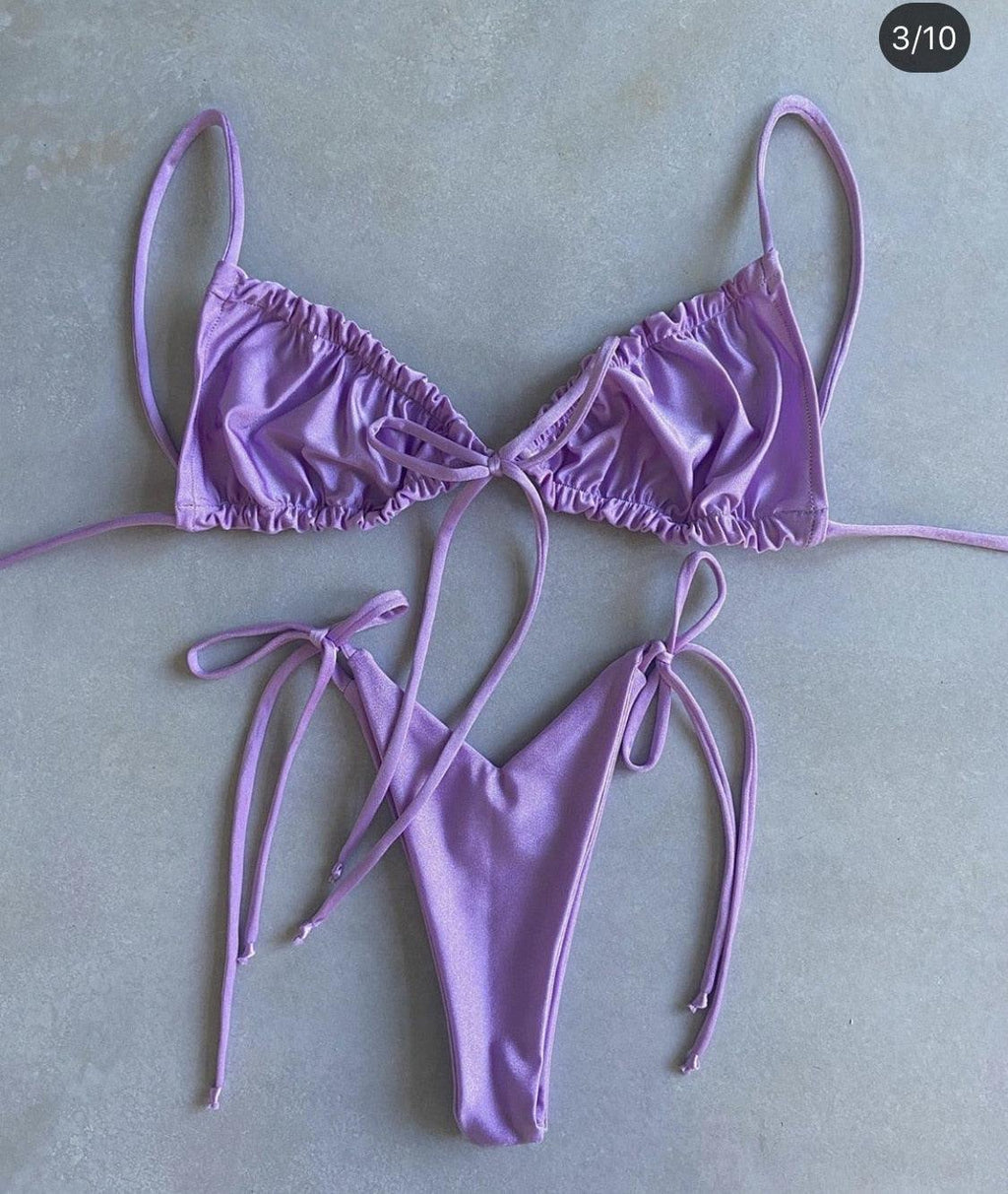 Low Waist Bikini Triangle Swimwear Female String Swimsuit Women Two Piece Swimsuit Swimwear Halter String Triangle Bikini Sets Women Print 2 Piece Suit Push Up Bathing Suit Swim Suit New Stevvex