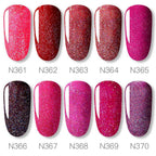 New Womens Fashion Gel Nail Polish UV LED Semi Permanent Matt Glossy Effect Luxury Manicure Design