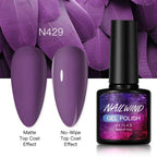 New Womens Fashion Gel Nail Polish UV LED Semi Permanent Matt Glossy Effect Luxury Manicure Design