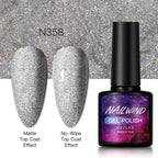 New Womens Fashion Gel Nail Polish UV LED Semi Permanent Matt Glossy Effect Luxury Manicure Design