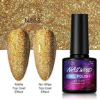 New Womens Fashion Gel Nail Polish UV LED Semi Permanent Matt Glossy Effect Luxury Manicure Design