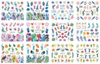 Pop Art Nail Stickers Sexy Girl Designs Comics Water Transfer Decals Manicure Lips Nail Art Decorations Slider Nail Art Stickers Decals Nail Art Supplies Valentines Day 3D Self-Adhesive Nail Decorations Accessories Women Girls Manicure Decorations