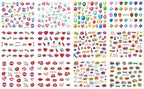 Pop Art Nail Stickers Sexy Girl Designs Comics Water Transfer Decals Manicure Lips Nail Art Decorations Slider Nail Art Stickers Decals Nail Art Supplies Valentines Day 3D Self-Adhesive Nail Decorations Accessories Women Girls Manicure Decorations