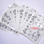 Pop Art Nail Stickers Sexy Girl Designs Comics Water Transfer Decals Manicure Lips Nail Art Decorations Slider Nail Art Stickers Decals Nail Art Supplies Valentines Day 3D Self-Adhesive Nail Decorations Accessories Women Girls Manicure Decorations