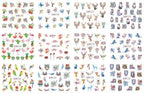 Pop Art Nail Stickers Sexy Girl Designs Comics Water Transfer Decals Manicure Lips Nail Art Decorations Slider Nail Art Stickers Decals Nail Art Supplies Valentines Day 3D Self-Adhesive Nail Decorations Accessories Women Girls Manicure Decorations