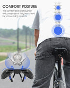 Leather Bike Saddle Road Bike Front Seat Cycling Saddles For Mens Breathable Hollow Cushion Bicycle Saddle Comfort Bike Saddle Ergonomic Waterproof Bicycle Seat For Road Bike Mountain Bike Seats Stevvex
