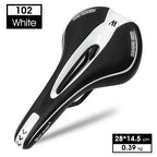 Leather Bike Saddle Road Bike Front Seat Cycling Saddles For Mens Breathable Hollow Cushion Bicycle Saddle Comfort Bike Saddle Ergonomic Waterproof Bicycle Seat For Road Bike Mountain Bike Seats Stevvex